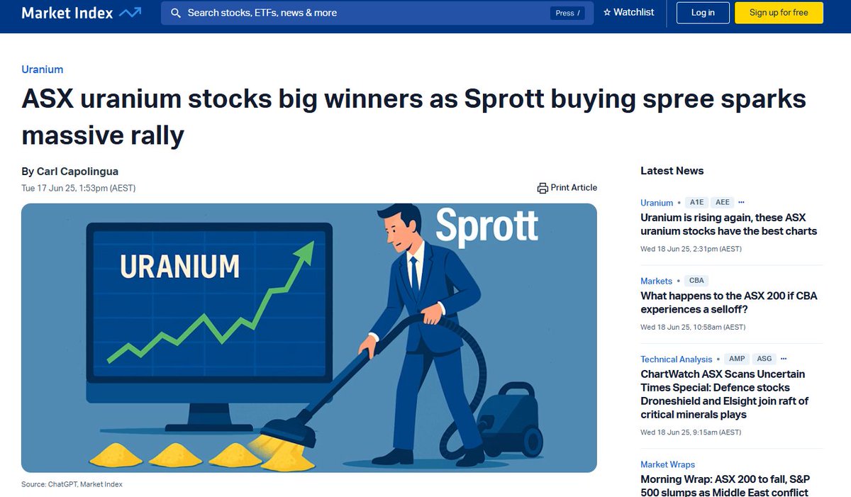 Sprott just lit a fire under uranium—US$200M in physical buys sends prices and stocks surging.

With demand from AI and data centres rising, Neu Horizons is well-positioned as the uranium story heats up.

🗞️loom.ly/IB33Yjg