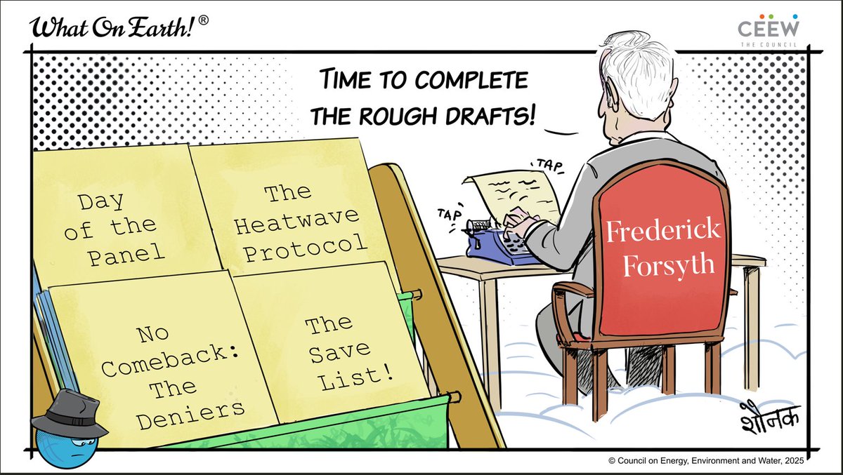 Stepping out of a never-ending fortnight, What On Earth!® takes a sombre moment to remember with respect the purpose of due process. Be it in imagining new plots or reinforcing rigour on the promises we make to each other!

Check out more cartoons👇
ceew.in/what-on-earth