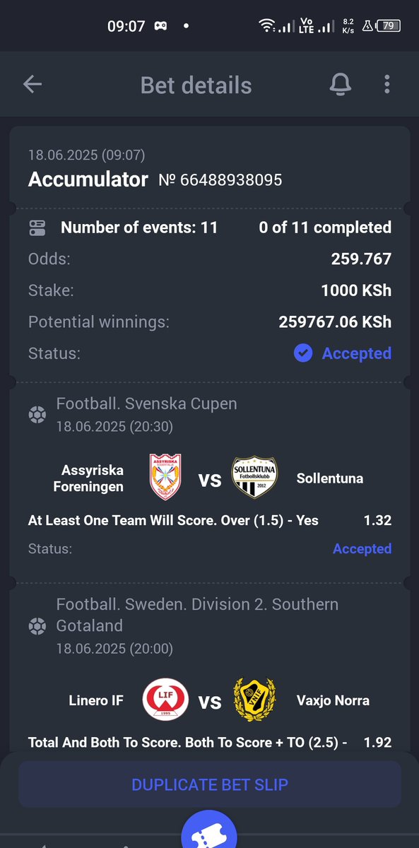 259 odds✅✅

Paripesa 🔥🔥 

Register here paripesa.bet/kingbets
Promocode 👉 KINGBETS 

Booking 👉GQ1GU