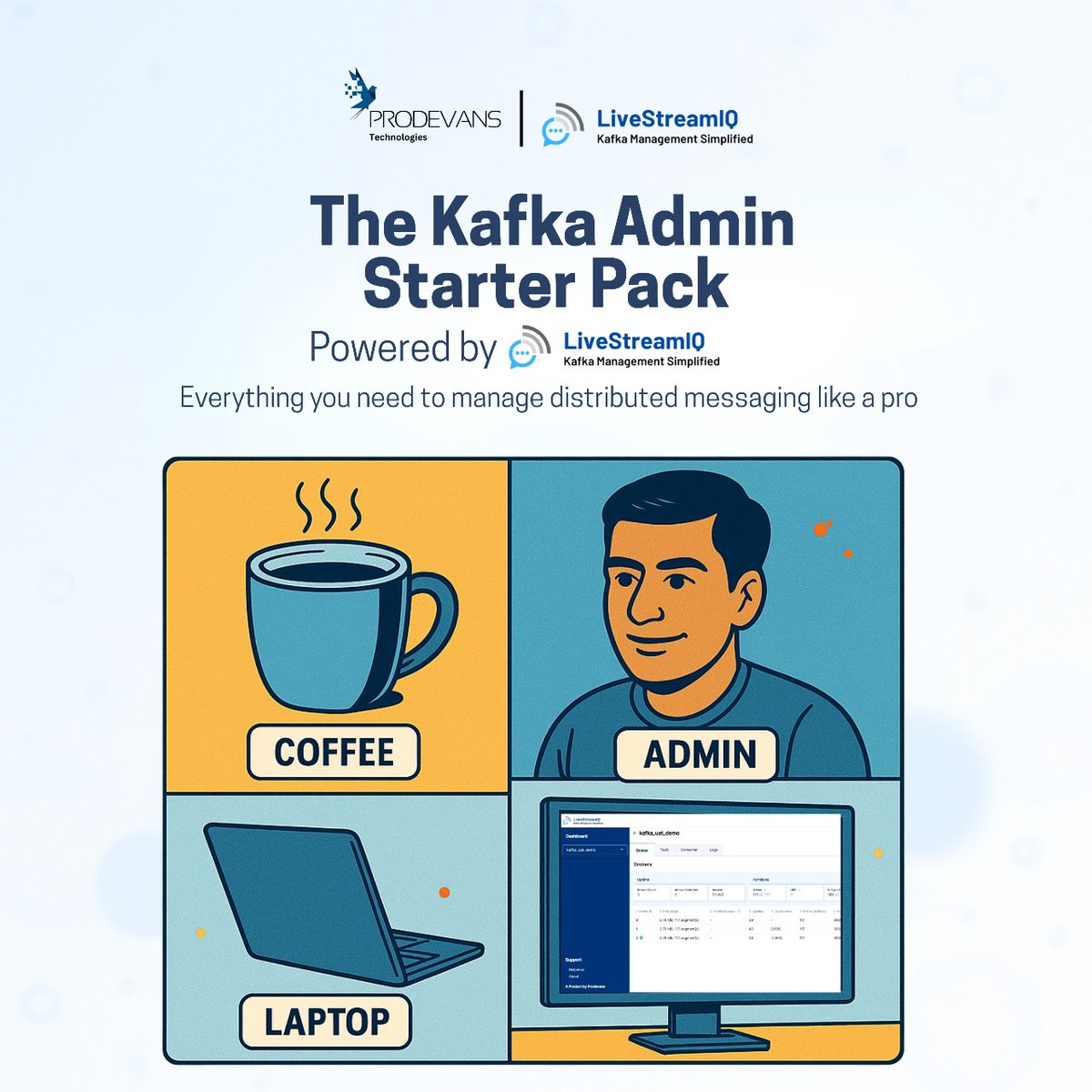 CEOProDevAns's tweet image. The Kafka Admin Starter Pack – Powered by LiveStreamIQ. Master your distributed messaging system with confidence and control.
Visit:- livestreamiq.com
Explore more at prodevans.com
#KafkaAdmin #LiveStreamIQ #KafkaMonitoring #DevOpsTools #KubernetesSupport