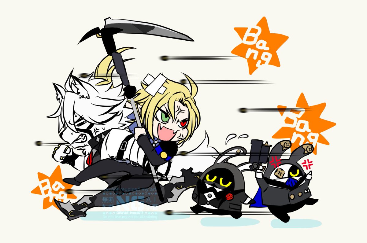 「#ライヒュ #lycahugo (&amp;バト+ロビ) 「放せ!尻尾を巻きたい」|泥舟🌽原稿のイラスト