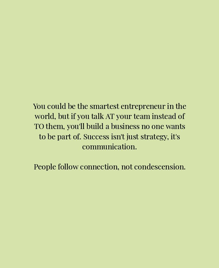 IAmHereToHeal32's tweet photo. #leadershipmatters #connectionovercontrol #communicationiskey #empoweredteams #leadwithrespect #successthroughconnection #authenticleadership #peopleoverpower #collaborationwins #speaktonotat https://t.co/25UqKjAeS5