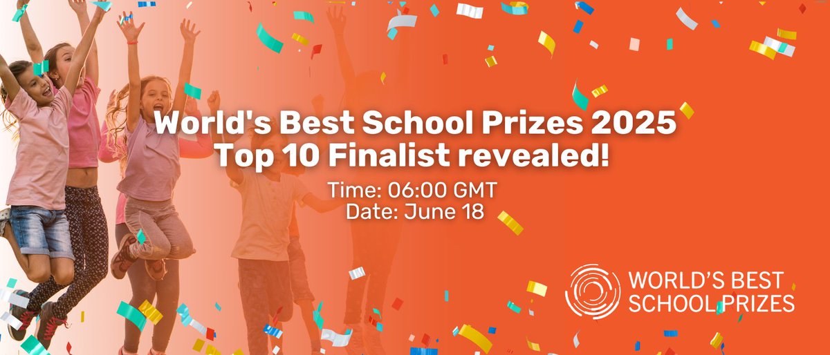✨It’s time! ✨We're thrilled to announce the Top 10 Finalist schools for each of the five World’s Best School Prizes. These 50 schools represent the very best in global education, proving that real transformation starts from the ground up.🚀 watch now: eu1.hubs.ly/H0l3LXb0