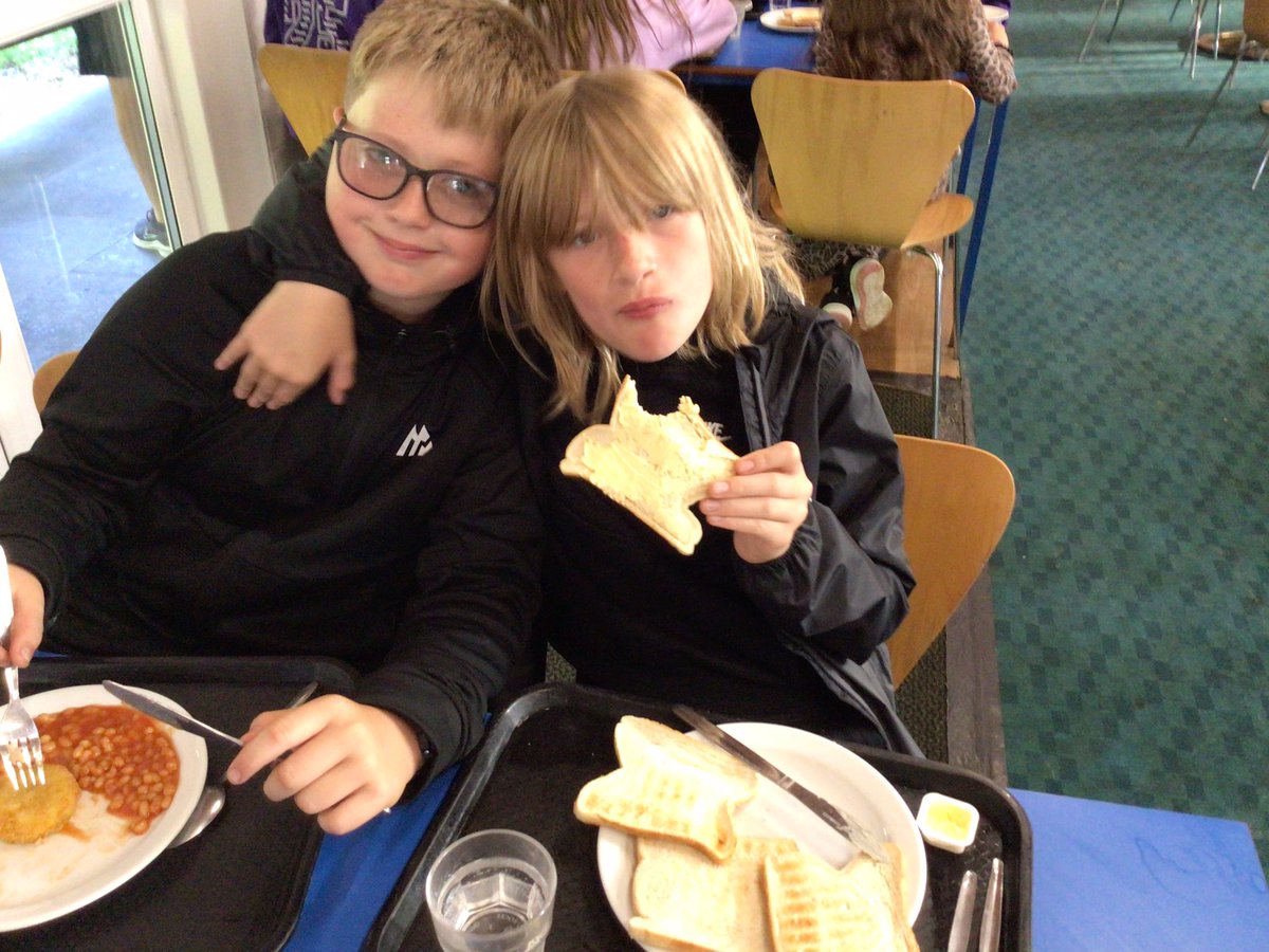 Fuelling up ready for a busy morning of activities
