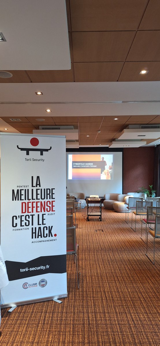 Torii Security présent  ce matin au Cybertalk d Amiens! 

On poursuit notre mois marathon ! 🏃‍♂️
