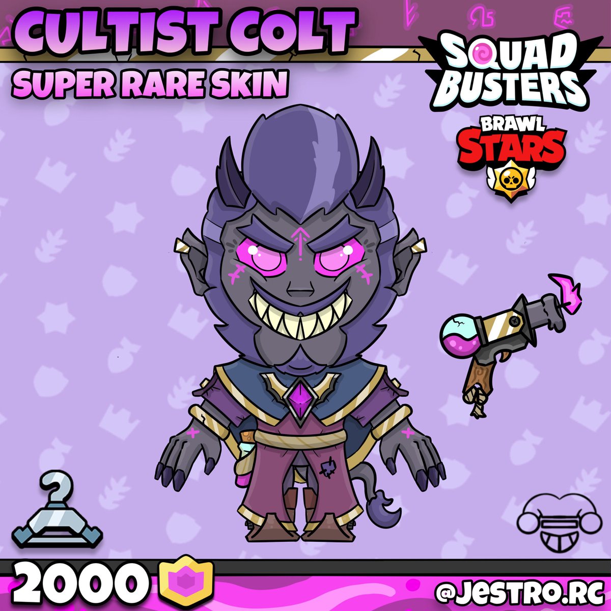 New <a href="/SquadBustersx/">Squad Busters</a> Skin concept art „CULTIST COLT“ 

#Squadbusters #BrawlStars #skin #colt #Squadbustersart #Squadart #Squadbustersfanart