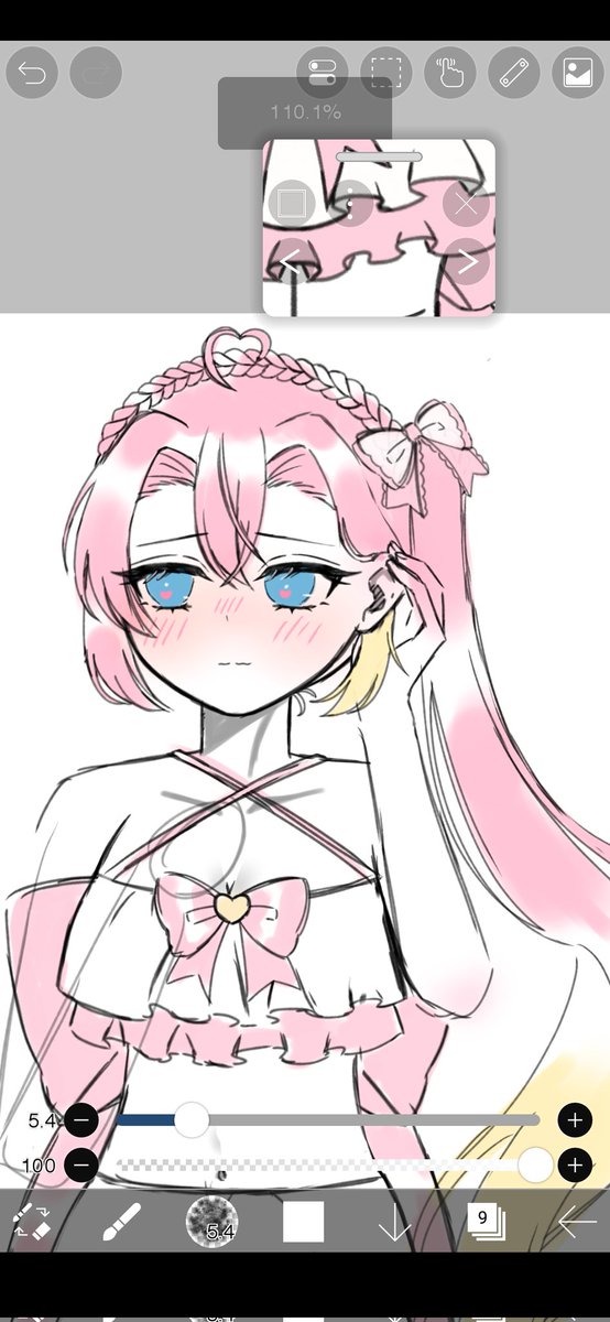 0_____00oo's tweet photo. まだラフすら途中なんですけど簡易の塗りこれくらいに戻そうかな https://t.co/3u3g6dECqf