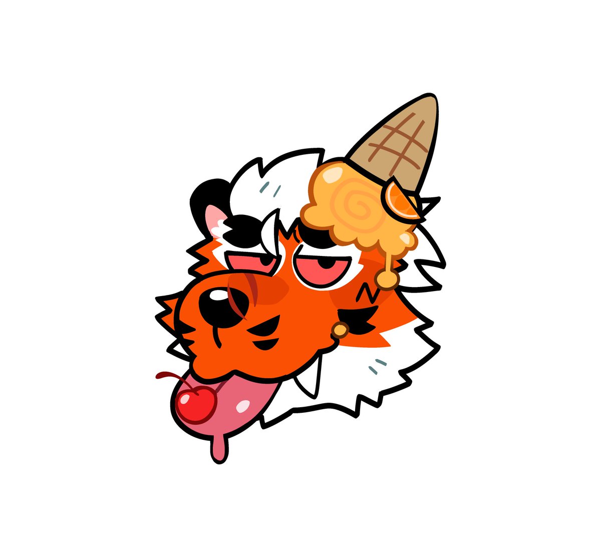 Refreshing Tiger Orange Sorbet 🐯🍊 
Ych art by Bees Barbequq (Fb)