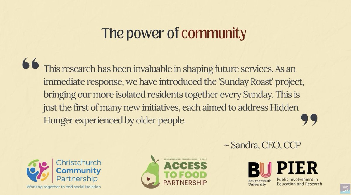 DorsetComFnd's tweet image. This thought-provoking film, Hidden Hunger, from the BCP Access to Food Partnership and Christchurch Community Partnership, with support from Bournemouth University, reveals the barriers to people, especialy older people, seeking help. It&apos;s riveting. 
youtu.be/XT-DHWop8Vg?si…