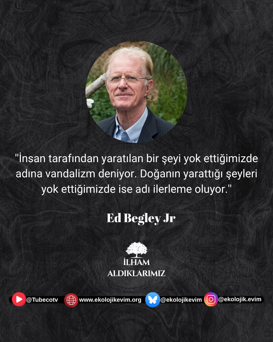 İlham Aldıklarımız: Ed Begley Jr.

#edbegleyjr #çevrecilik #sürdürülebiliryaşam
#ilhamaldıklarımız #ekolojikevim #doğaylaiçiçe #minimalistyaşam #çevredostu #doğayıkoru #ilhamverenler #çevrebilinci #geleceğedair