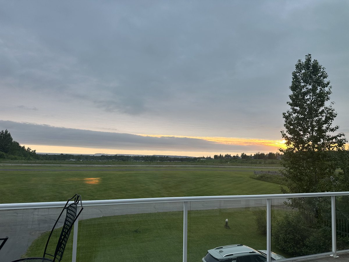 10:35pm near Anchorage and watching the sun move to the north.  Very cool stuff.
