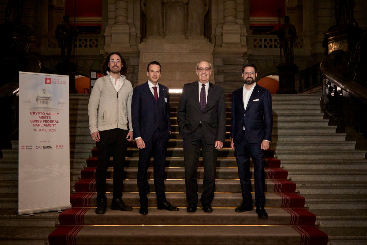 AMajcen_BTCS's tweet image. I was honored to deliver a keynote this week at the Swiss Federal Parliament (@ParlCH), alongside leading policymakers, regulators, and innovators shaping the future of blockchain and crypto assets in Switzerland.
Switzerland’s role as a global crypto hub wasn’t handed to us, it…