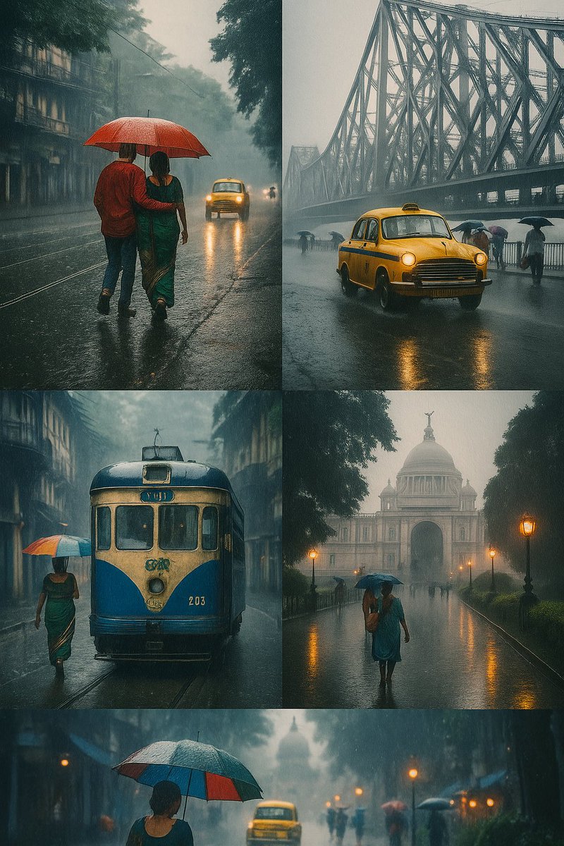 echoescalcutta's tweet photo. Kolkata Monsoons through the eyes of AI.
#Kolkata #Calcutta #CityOfJoy #EchoesOfCalcutta #EchoesOfIndia #India #IncredibleIndia #ColoursOfIndia #ColourfulIndia #AI #ArtificialIntelligence #Creation #Art #Artist  #MonsoonVibes #Monsoon #Monsoons #Rain #Rains #Rainy #Raining https://t.co/zWljLvkJmU