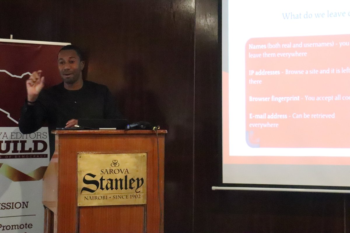 KenyaEditors's tweet photo. "Your phone number alone can expose your entire digital footprint." Dr. Bright Gameli.
#DataPrivacyKE https://t.co/E83uRTwSXp