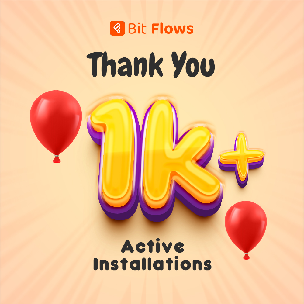 bitappspro's tweet image. Bit Flows just crossed 1,000+ active installs!
Thanks to our amazing users for trusting us. 💙
No task limits. No monthly fees.

Just fast, powerful WordPress automation 🔥

Try now → bit-flows.com

#BitFlows #WordPress #Automation #NoCode #ZapierAlternative #WPPlugin