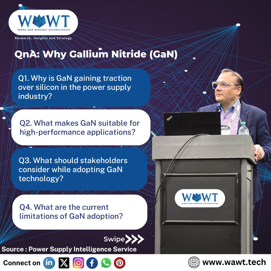 WaWTech's tweet image. 🌟 Exciting Q&amp;amp;A Session Alert! 🌟
Let&apos;s answer some key trending questions related to Gallium Nitride (GaN)
 
#GalliumNitride #GaNTechnology #GaN #PowerElectronics #WideBandgap #HighEfficiency #PowerDevices #NextGenSemiconductors #SemiconductorInnovation #SmartPower #FastCharging