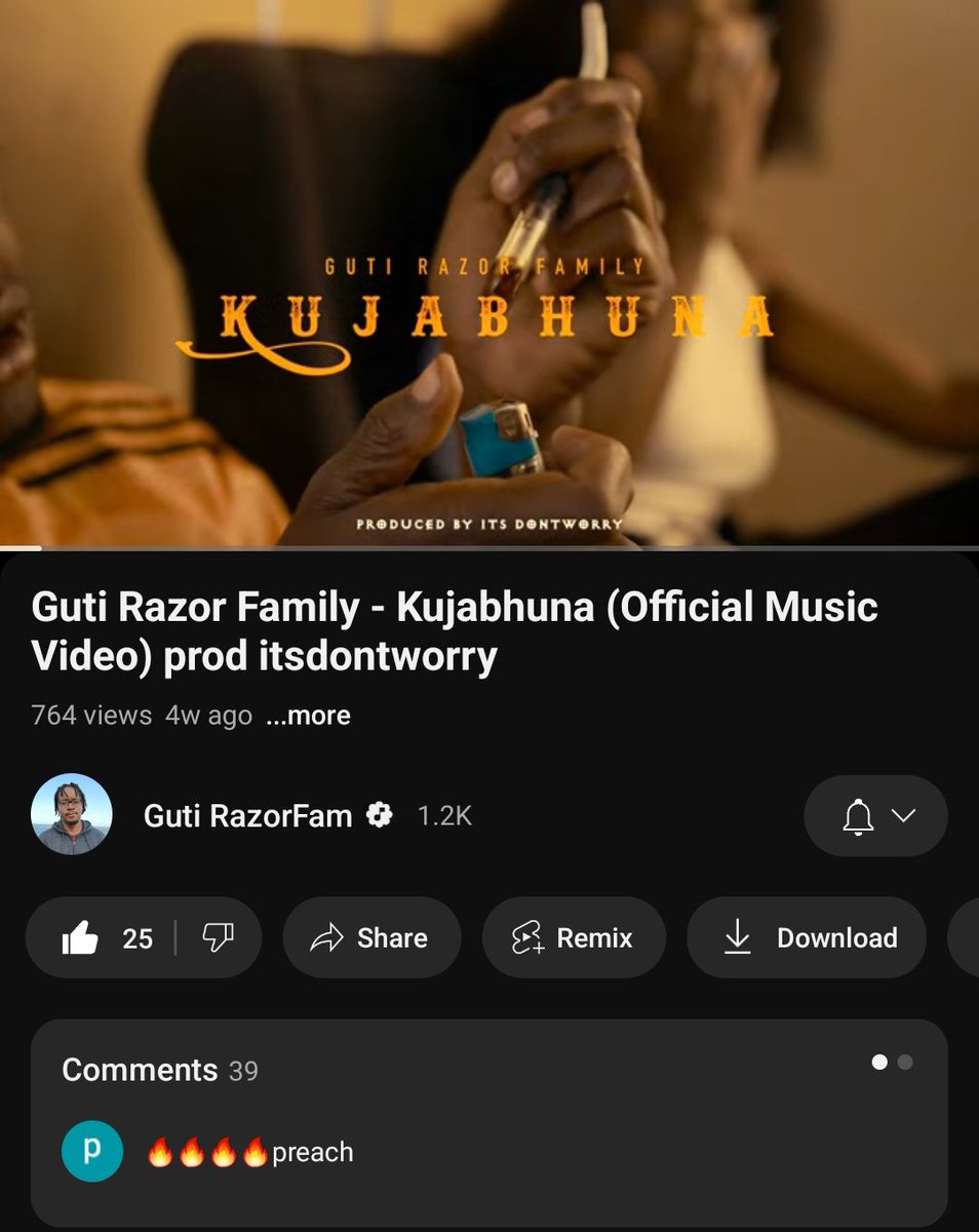 Guti Razor Family 

Kujabhuna. 🎥

Out Now.
Listen🇿🇼🔥
youtu.be/oyeHY6LHSBs?si…