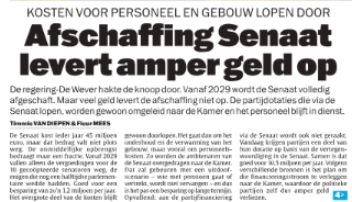 NicolasBouteca's tweet image. Als het de bedoeling was om aan de gloofwaardigheid van de politiek te werken via de afschaffing van de Senaat, dan dreigt dit te mislukken door de partijdotaties ongemoeid te laten.
Al zullen de besparingen op de politiek nooit genoeg zijn voor veel mensen. Hoeveel je ook snijdt