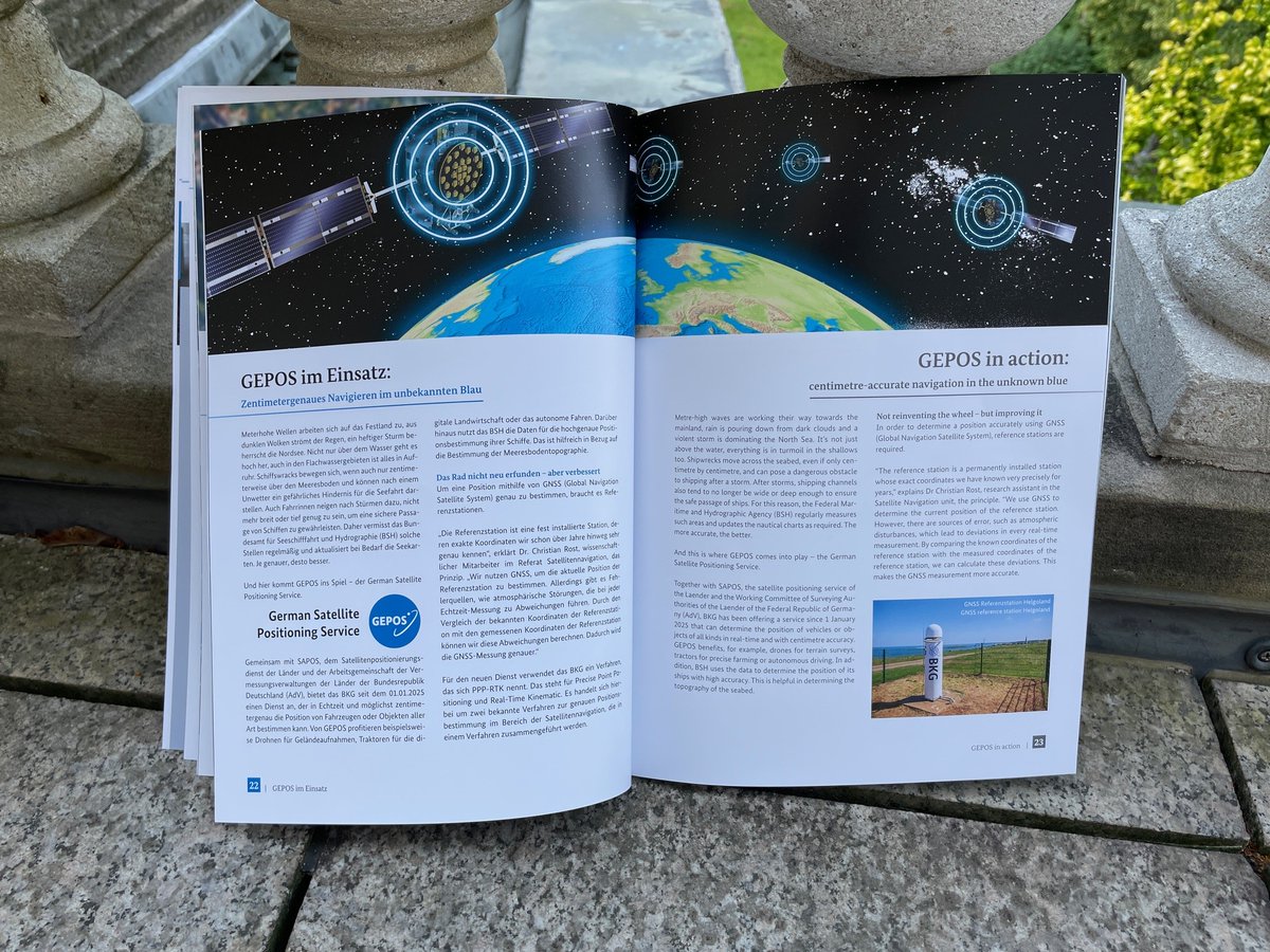 🚀 Der BKG-Jahresbericht 2024 ist online &amp; barrierefrei!

Mit dabei:
🛩️ Befliegung für den Digitalen Zwilling
⚓ GEPOS in Aktion
🛰️ Satelliten-3D-Bilder

Jetzt entdecken: bkg.bund.de/DE/Mediacenter…

#WirGebenOrientierung #GEPOS #DigitalerZwilling