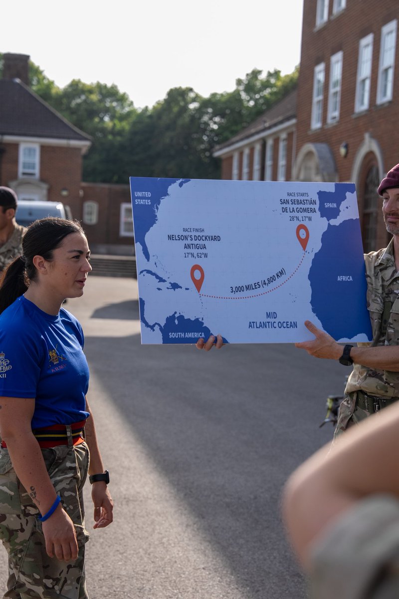Last week the #ForceAtlantic25 team, consisting of soldiers from <a href="/12regtra/">12 Regt RA</a>, visited Larkhill to show off their boat Rosie! 

As well as meeting the Regt Col and other elements of RHQ RA, they met with Phase 2 pers to tell them about the #worldstoughestrow! 

#FINDandSTRIKE