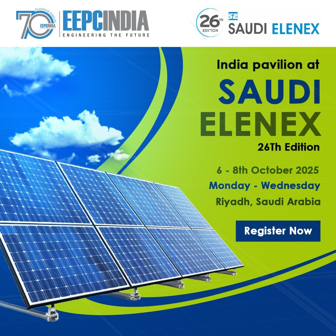 EEPC INDIA is arranging the India Pavilion at Saudi Elenex organised by Riyadh Exhibitions Company Riyadh Exhibitions Company Ltd.

📌Website - eepcindia.com/event/2025/sau…

📌Become an Exhibitor - app.eepcindia.com/ems/exhibitors…

Product Profile

📍HVAC &amp; Refrigeration, 
📍Water Technologies