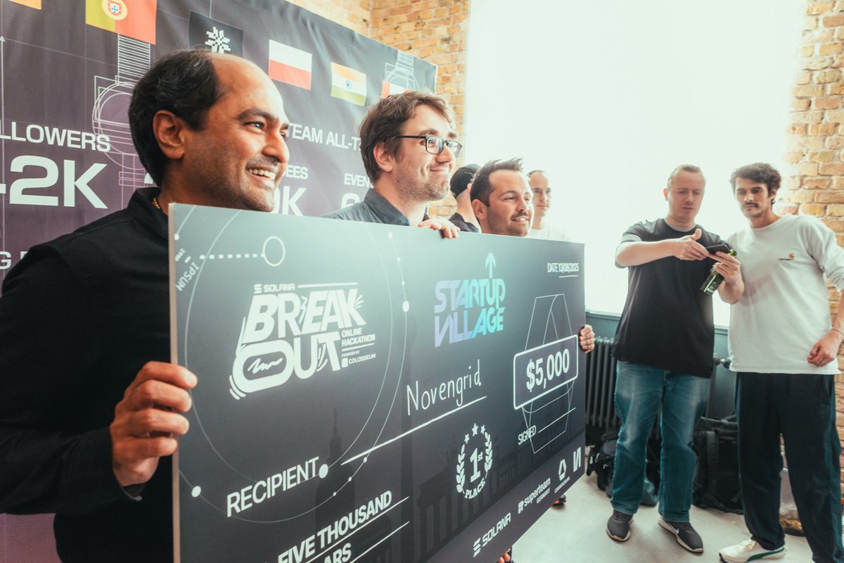 Superteam Germany (@superteamde) on Twitter photo <a href="/xelio_xyz/">Xelio - SMS Banking Protocol</a> <a href="/MatoExchange/">Mato Exchange</a> <a href="/play_tingz/">play_tingz</a> <a href="/HiMambohq/">HiMambo</a> <a href="/tokengems/">TokenGems</a> <a href="/H2oNodes/">H2O Nodes</a> <a href="/bitbybit_money/">bitbybit</a> <a href="/StakingFac/">Staking Facilities</a> Commerzbank Track
π 1st place: <a href="/novenenergy/">Novengrid</a>
The DePIN for renewable power generation and storage nodes. Tokenized and climate-neutral, Novengrid is bridging the $350b financing gap for the renewable energy market.
Restricted accessed, opaque and centralized control structures <a href="/xelio_xyz/">Xelio - SMS Banking Protocol</a> <a href="/MatoExchange/">Mato Exchange</a> <a href="/play_tingz/">play_tingz</a> <a href="/HiMambohq/">HiMambo</a> <a href="/tokengems/">TokenGems</a> <a href="/H2oNodes/">H2O Nodes</a> <a href="/bitbybit_money/">bitbybit</a> <a href="/StakingFac/">Staking Facilities</a> Commerzbank Track
π 1st place: <a href="/novenenergy/">Novengrid</a>
The DePIN for renewable power generation and storage nodes. Tokenized and climate-neutral, Novengrid is bridging the $350b financing gap for the renewable energy market.
Restricted accessed, opaque and centralized control structures
