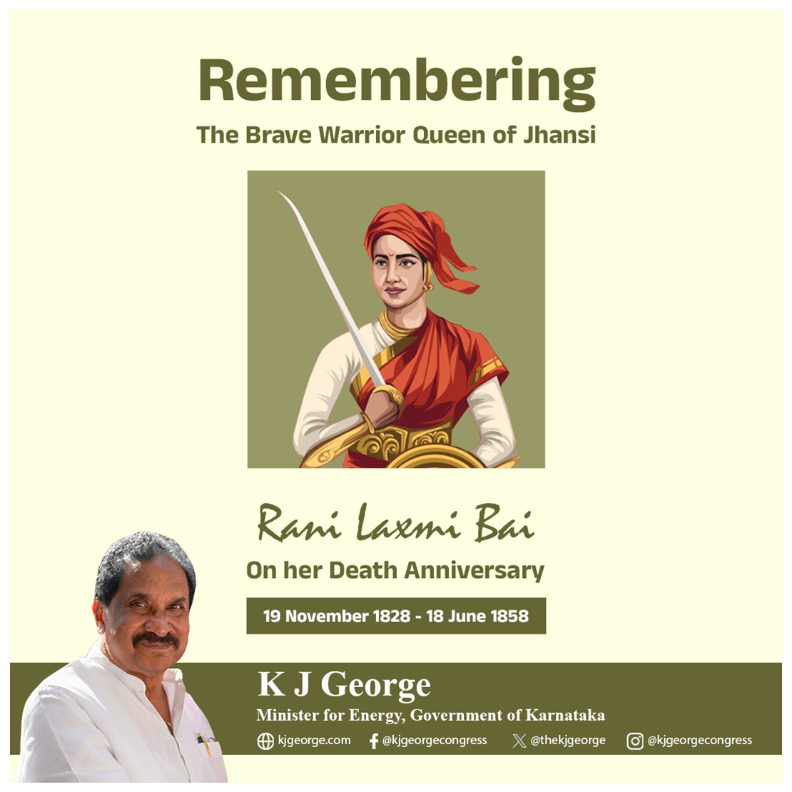 On her death anniversary, we remember Jhansi #RaniLaxmiBai — a