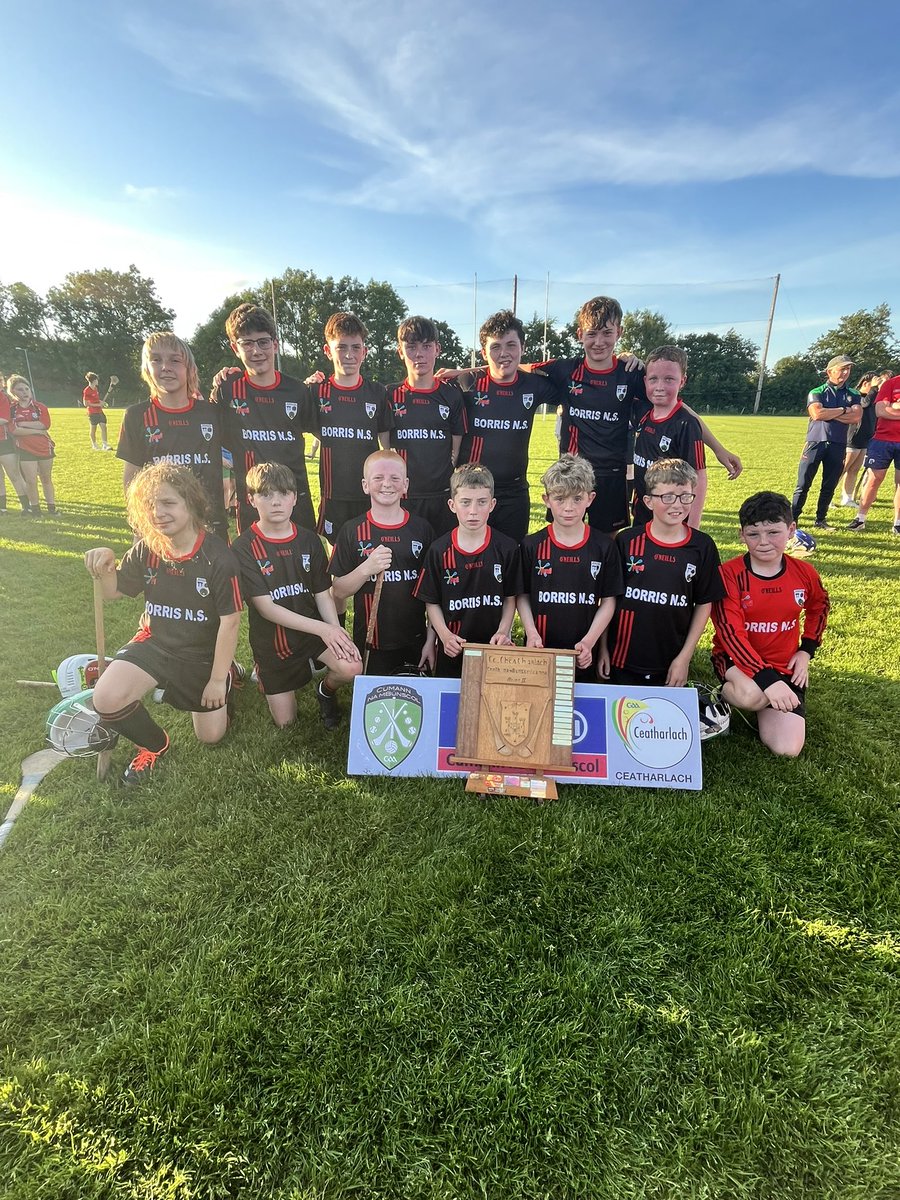 After 3 great evenings of camogie and hurling finals, our concluding match was a cracker! <a href="/BorrisNS/">Borris NS</a> &amp; Newtown Dunleckney NS hurled up a storm with incredible points, goals, hooks &amp; blocks. It was difficult to see who would emerge victorious but Borris held on to win 4.08 to 2.12