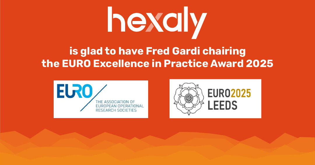 Hexaly is glad to have Fred Gardi chairing the EEPA Prize 2025 🏅

We warmly congratulate the finalists of the EURO Excellence in Practice Award 2025, a prestigious recognition celebrating impactful applications of Operational Research.

🔗  lnkd.in/ePjMqSRy

#ORMS