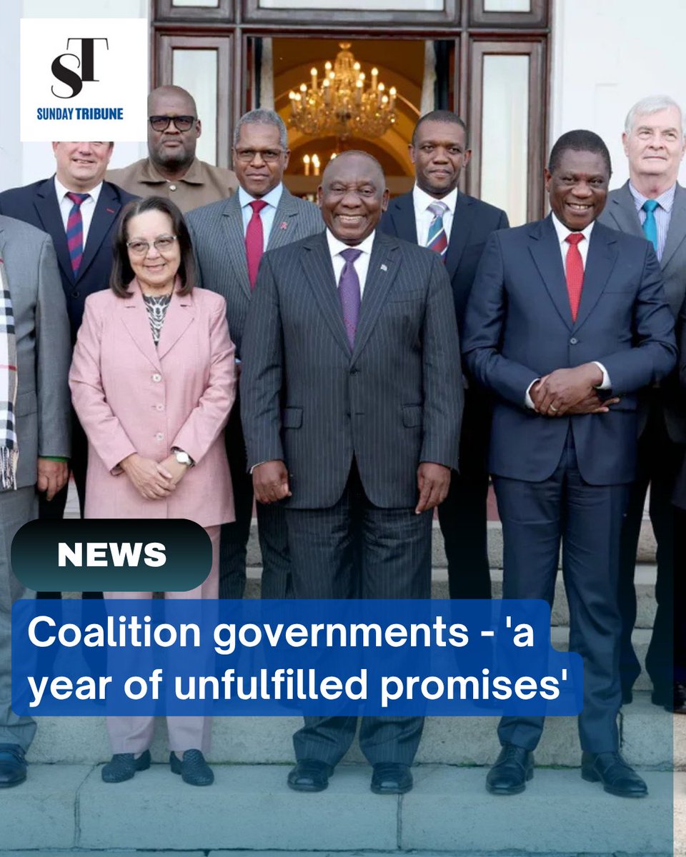 One Year of Coalition Governments in South Africa: Unfulfilled Promises? 

👉 Read more: iol.co.za/mercury/2025-0…

#SouthAfrica #Politics #CoalitionGovernment #Unemployment #FIFAClubWorldCup #RussiaUkraineWar #Financial