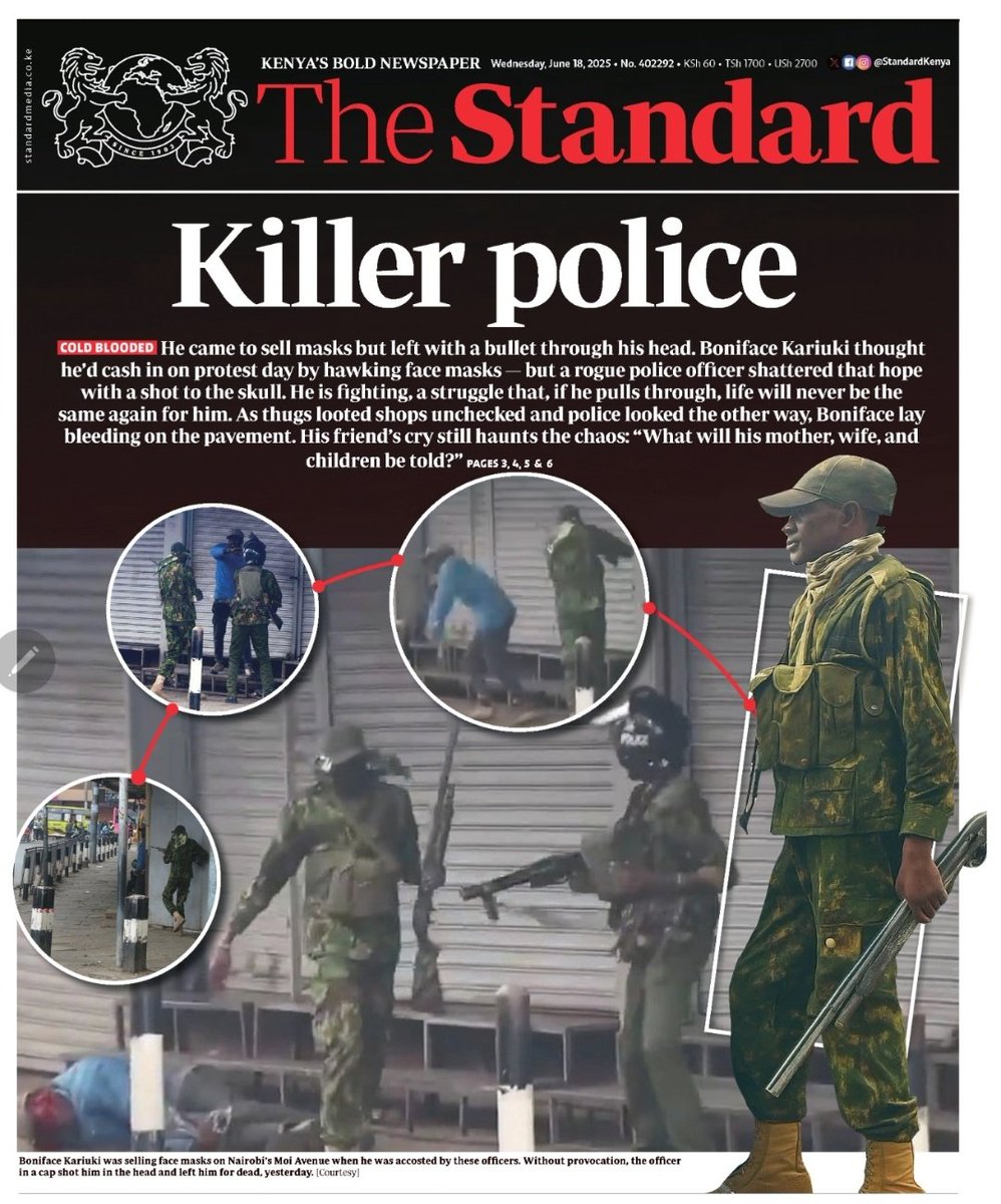 Samson_jonath's tweet photo. National Ruto Service,suggests a politicized police force a dangerous erosion of public trust. History shows that sustained public pressure,transparency, and judicial engagement are essential to reclaiming institutions meant to serve citizens, not power.  
Solidarity matters✊ https://t.co/dv7VtjgxgK