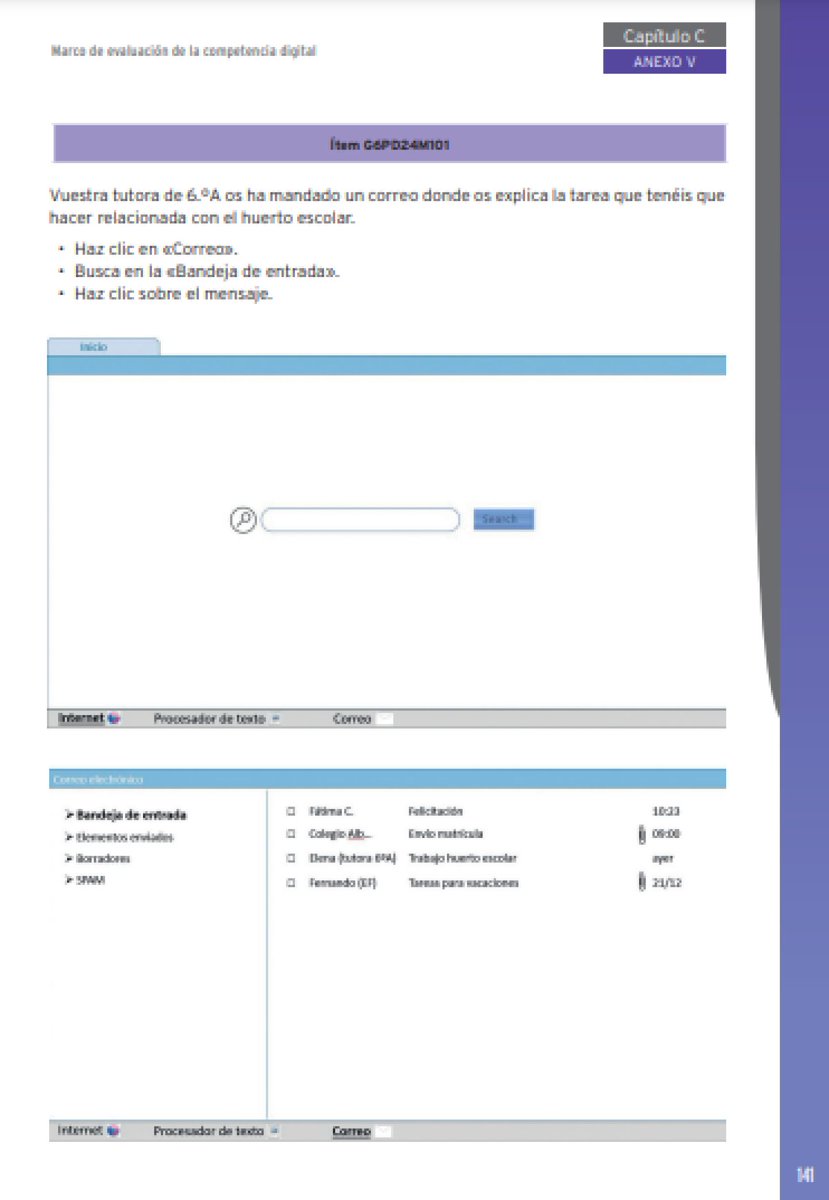 Consulta ejemplos de las pruebas de evaluación de la competencia digital, con sus guías de codificación en👉🏾 educacionfpydeportes.gob.es/inee/evaluacio…