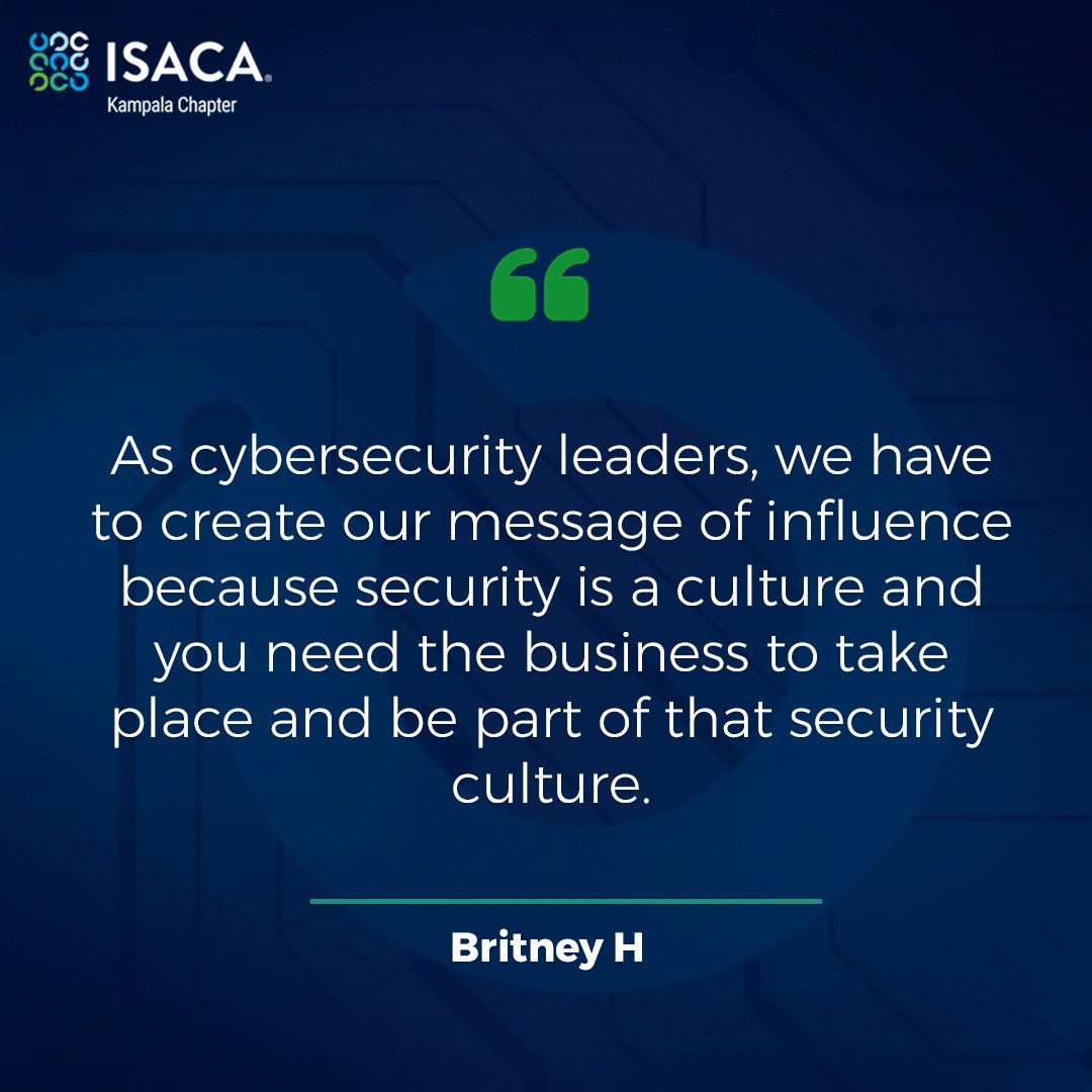 🛡️ Security isn’t just a responsibility—it’s a message.

And as cybersecurity leaders, that message must influence, inspire, and invite the entire business to participate.

Because without shared ownership, there is no true security culture.

💬 How are you shaping the security