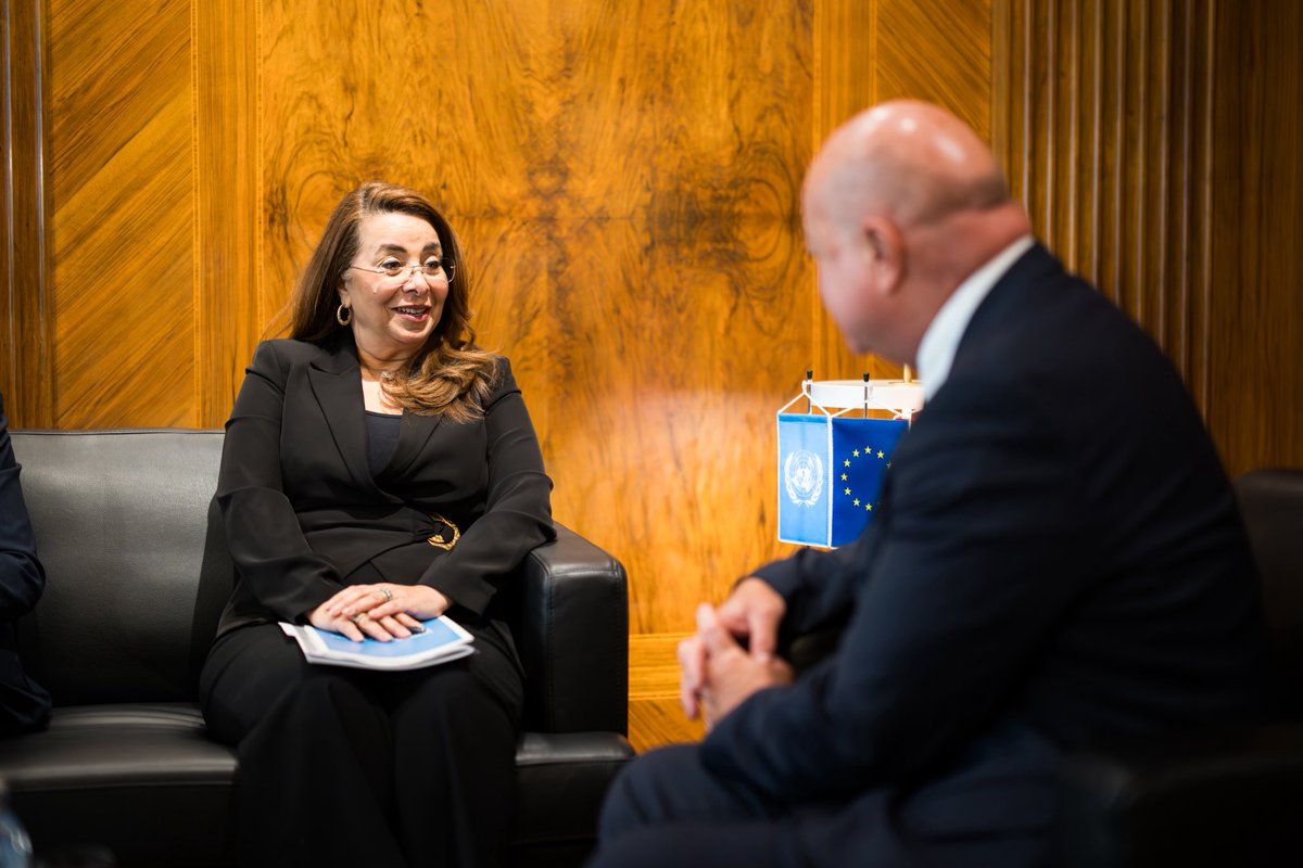 GhadaFathiWaly's tweet image. It was a real pleasure to meet Austrian Chancellor @_CStocker.
As our host country, Austria has been a reliable & valued partner of the @UN for decades, and Vienna offers a unique space for diplomacy and dialogue.
Grateful for the warm hospitality and our ongoing collaboration.