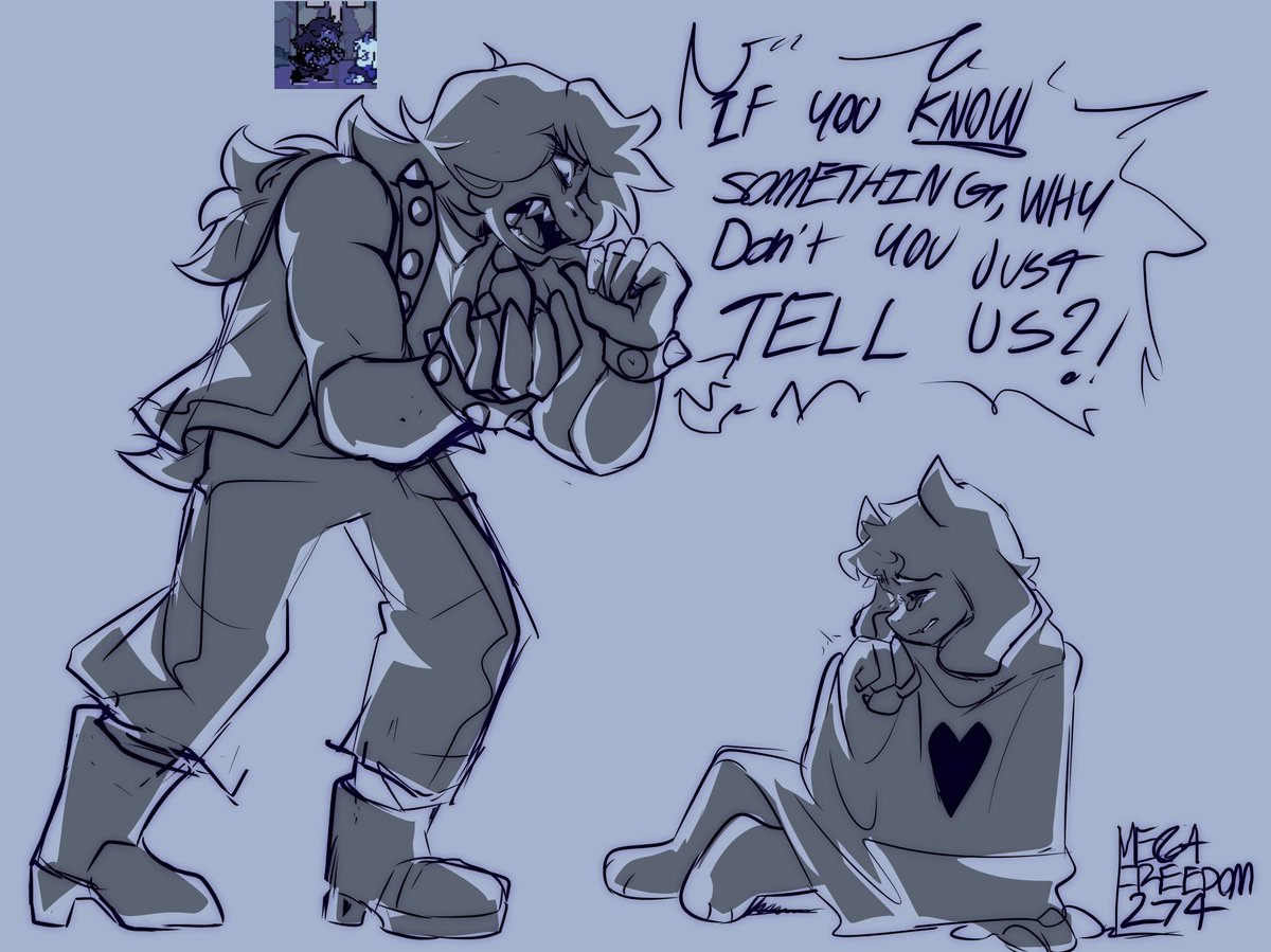 MegaFreedom1274's tweet photo. OUUUGHH MY DELTARUNE https://t.co/r33uPkWwVX