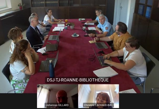 Nouveau COPIL #PPN au TJ Roanne ce mardi 17 juin 2025 entre les représentants de la juridiction, les forces de sécurité intérieure du ressort, la Direction de programme PPN et la Cour d'appel de Lyon.

Une nouvelle étape dans la transformation numérique de la juridiction.