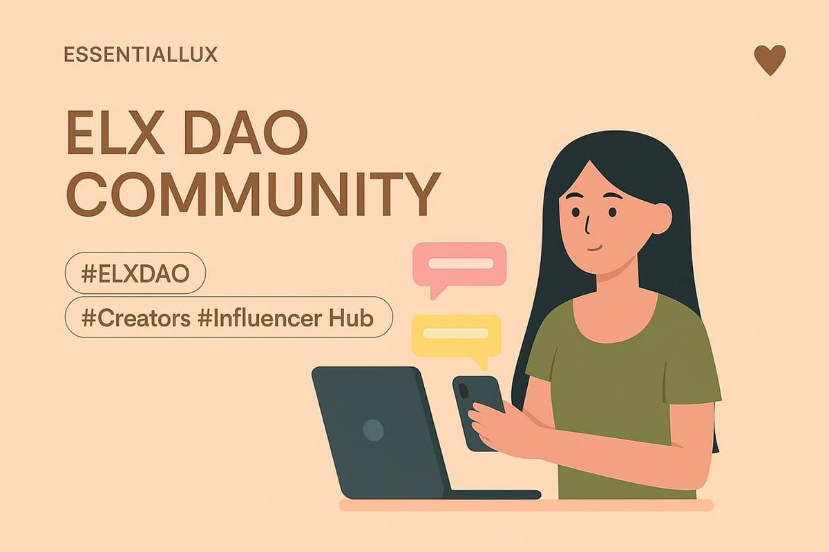 ESSENTIALLUX_'s tweet image. 💄Building the Future of Social DAOs with ELX
The ELX DAO Community is a Web3-based governance platform that connects creators and influencers around the world.
Content creators participate in ecosystem management through the DAO, gaining real decision-making power.
With a…