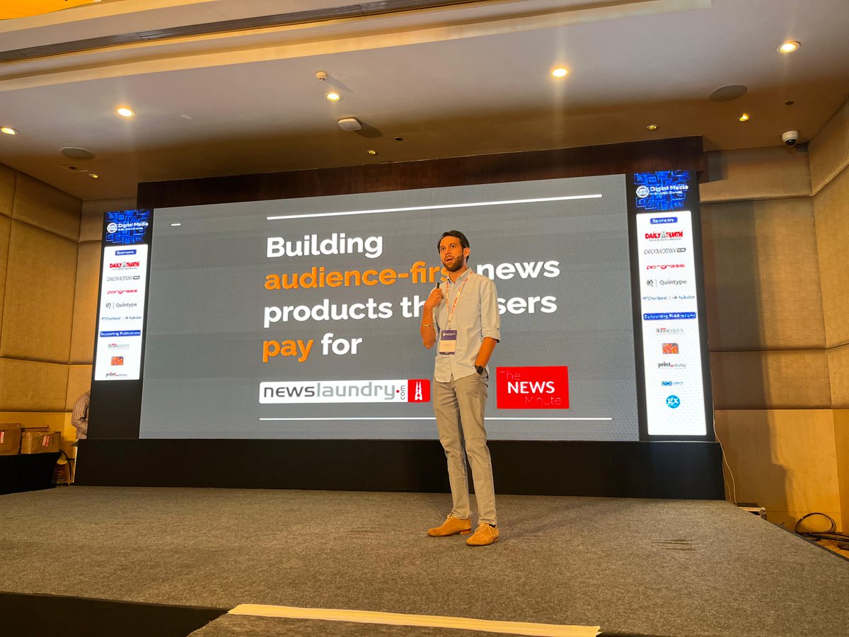Neha 🐈 (@nehahaz) on Twitter photo .<a href="/newslaundry/">newslaundry</a> recently launched an AI chatbot. "It's trained on 13 years of user emails and payment gateway data to handle support queries. What was once a three-person job is now managed by just one, saving over 20 hours of senior bandwidth each week," <a href="/chitranshoe/">Chitranshu Tewari</a> at #DMI2025 .<a href="/newslaundry/">newslaundry</a> recently launched an AI chatbot. "It's trained on 13 years of user emails and payment gateway data to handle support queries. What was once a three-person job is now managed by just one, saving over 20 hours of senior bandwidth each week," <a href="/chitranshoe/">Chitranshu Tewari</a> at #DMI2025