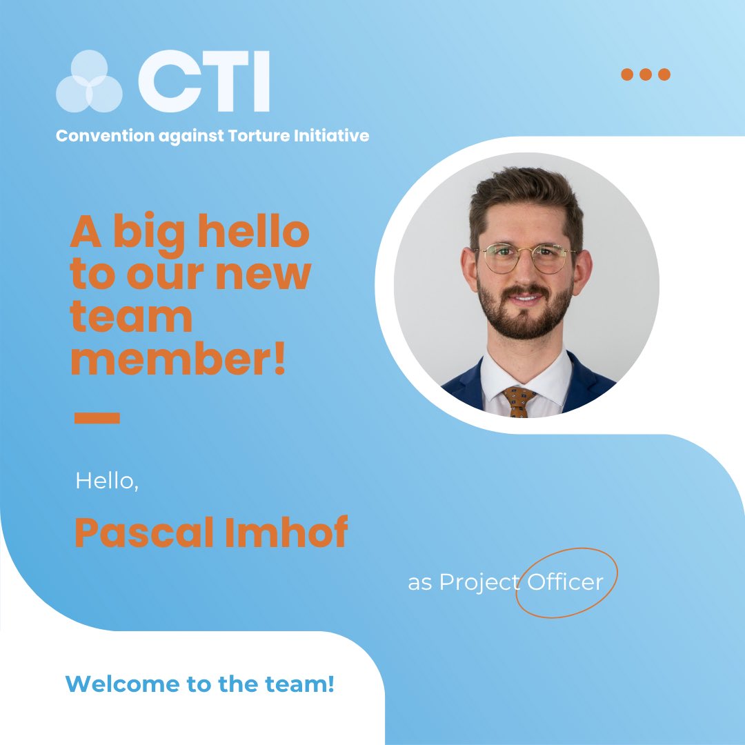 cti_uncat's tweet image. 📢 Exciting news! We are happy to welcome a new team member, Pascal Inhof, as Project Officer. With a background in diplomacy and peacebuilding, Pascal will be a great asset to our team. Welcome aboard!
#newstarter