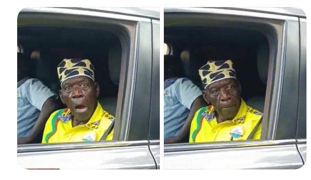 Gen. Moses Ali nominated while in a car to run for Member of Parliament . He has has been In politics for  long . He served in Idi Amin's gov't and as of now he looks too old and can't even shut up  ( close his mouth well).
How political greed is this man ?
Can't he restire?