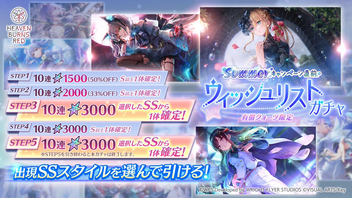 予告】 明日6月20日11:00より、Summerキャンペーン直前 ウィッシュ