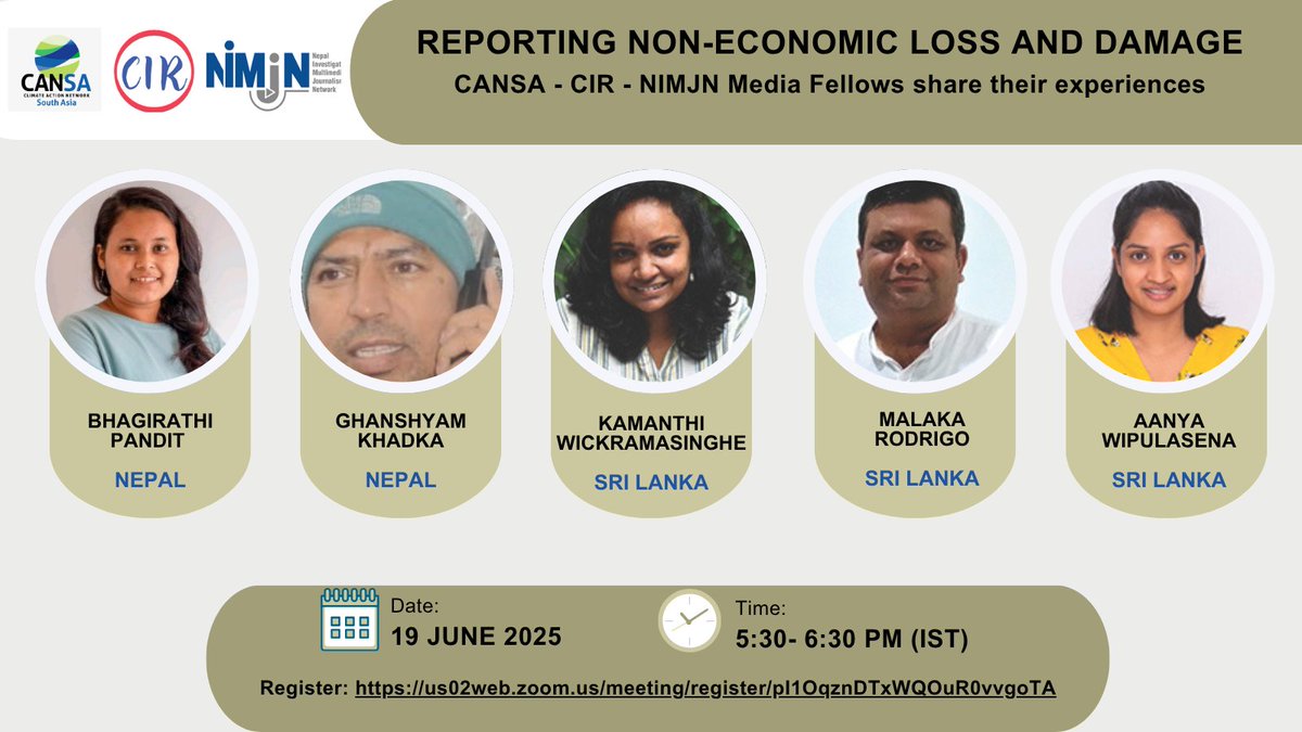 We’re launching our NELD Compendium 📘—a powerful collection of stories from frontline journalists on the hidden costs of climate change.
Be part of the conversation this 19 June at 5:30 PM IST.
 🔗 Register Now: us02web.zoom.us/meeting/regist…
#ClimateLoss #NELD #LossAndDamage
