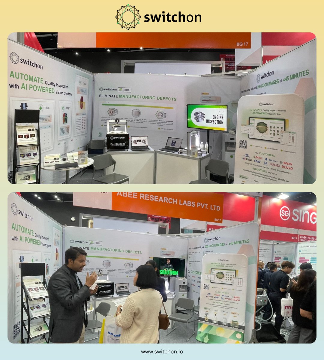 switchontech's tweet image. We’re LIVE at the Automation and Assembly Expo, BITEC- Bangkok!
 
📍 Booth 8G17, Hall 98

Join us for live demonstrations and engage with our vision experts to discover how we can automate your quality inspection processes — increasing efficiency, accuracy, and ROI.