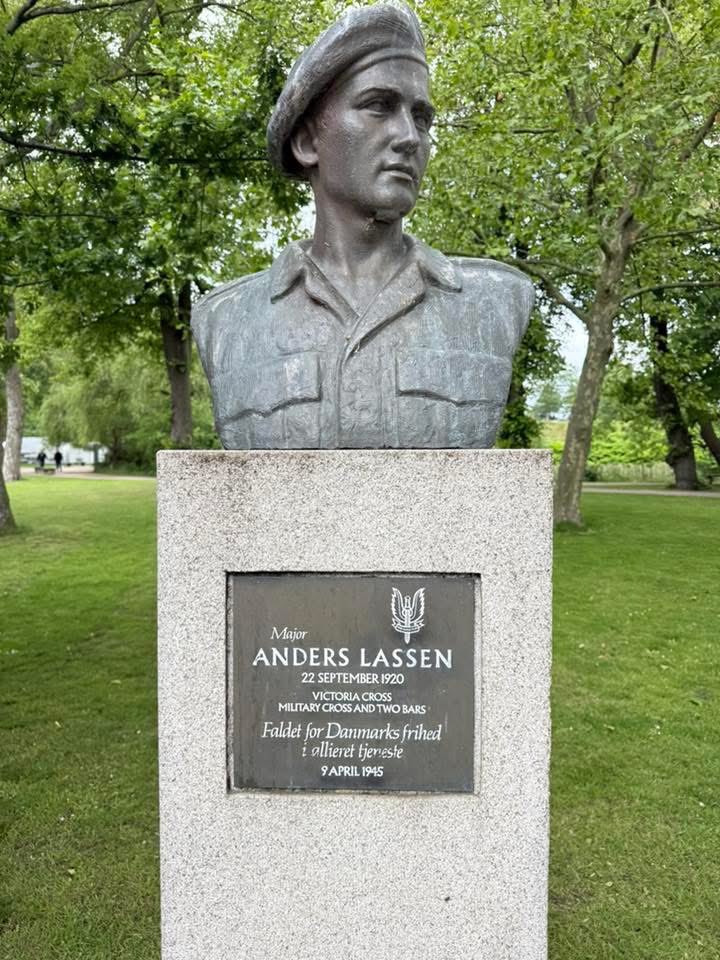 Martin McGrath messages me: Bumped in This  Memory of a Legend In Copenhagen RIP (Anders Lassen VC)
