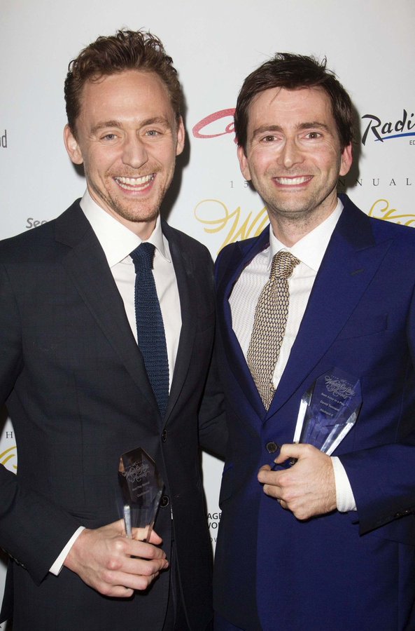 David_Tennant's tweet image. #DavidTennant Daily Photo!
David with Tom Hiddleston from the What's On Stage Awards on Sunday 15th February 2015 when David won the Best Actor In A Play Award for Richard II