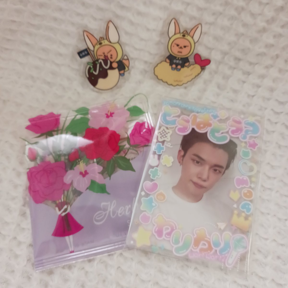 にんじん🥕<a href="/momo_a_a_mo/">にんじん🥕</a>様のソンムル企画に当選しましたっっ🙌
可愛いのセンスに舞い上がっています😇めちゃくちゃ可愛いーーー✨
使うの勿体無い位です✨
トレカ見る度ワリワリ～と歌っちゃうと思う‼
ありがとうございました🩷💚🩷