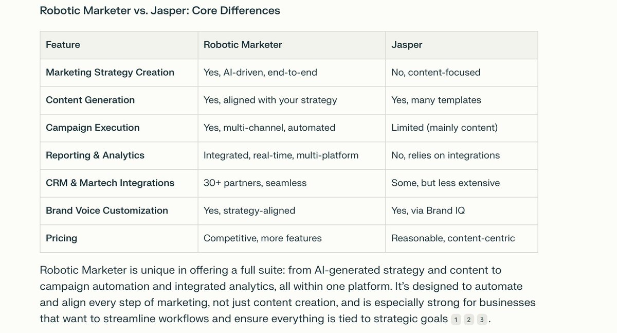 I love comparisons - good or bad.
