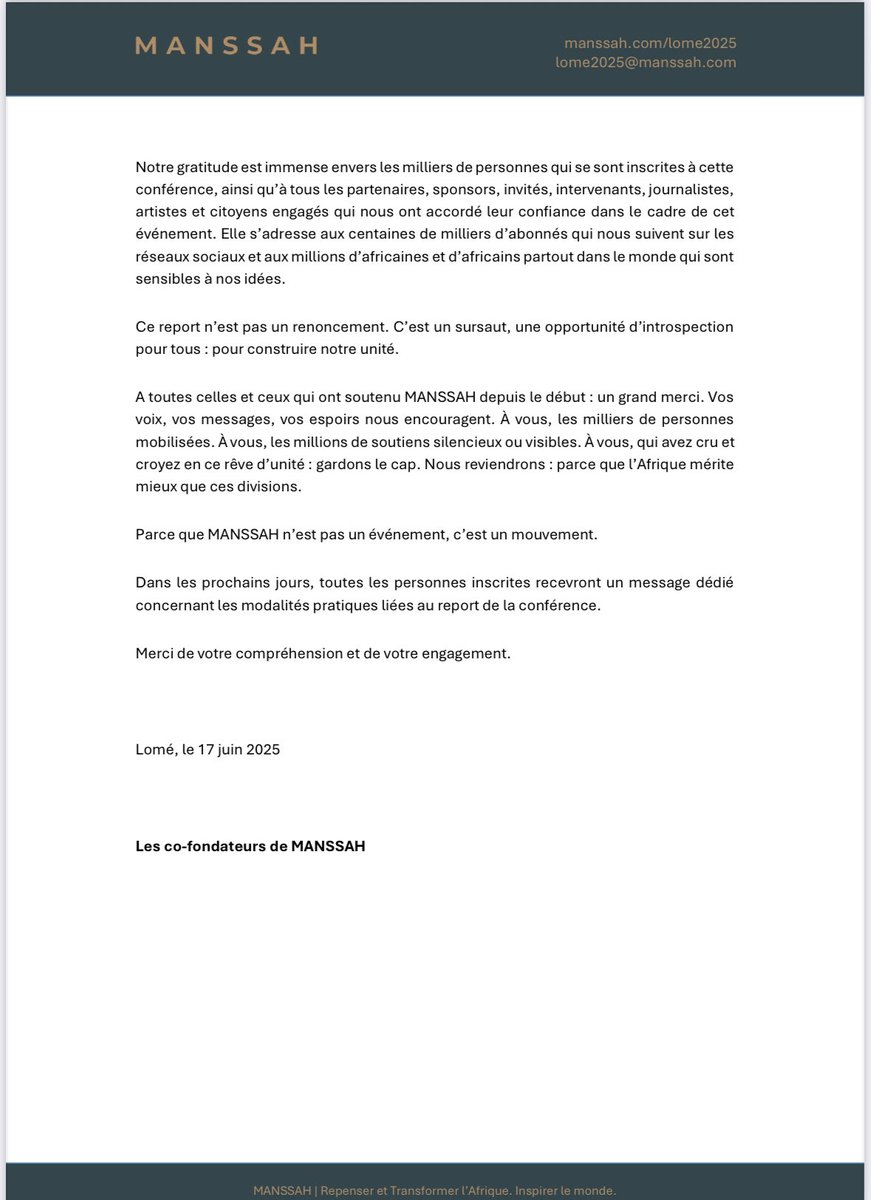 À Alain Foka et aux falsificateurs de la mémoire panafricaine,

Votre conférence MANSSAH, annulée parce que le peuple togolais vous a donné rendez-vous aux mêmes dates, n’était rien d’autre qu’un coup de communication financé par une dictature. Vous parlez de panafricanisme, mais
