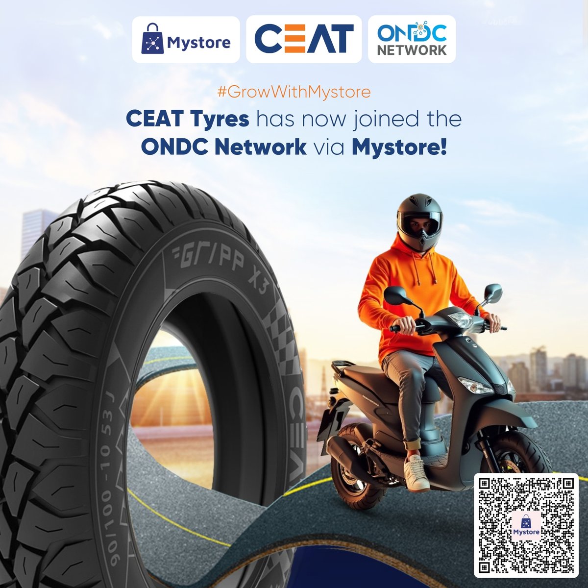 mystoreforindia's tweet image. Big News! 🚗

CEAT Tyres are now available on @mystoreforindia  via @ONDC_Official 
Explore a wide range of high-quality Tyres at the best prices — Hurry! Shop Now! 

Link: mystore.in/en/seller/ceat…

#Mystore #ONDCNetwork #GrowWithMystore #TyreDeals #SmoothRides