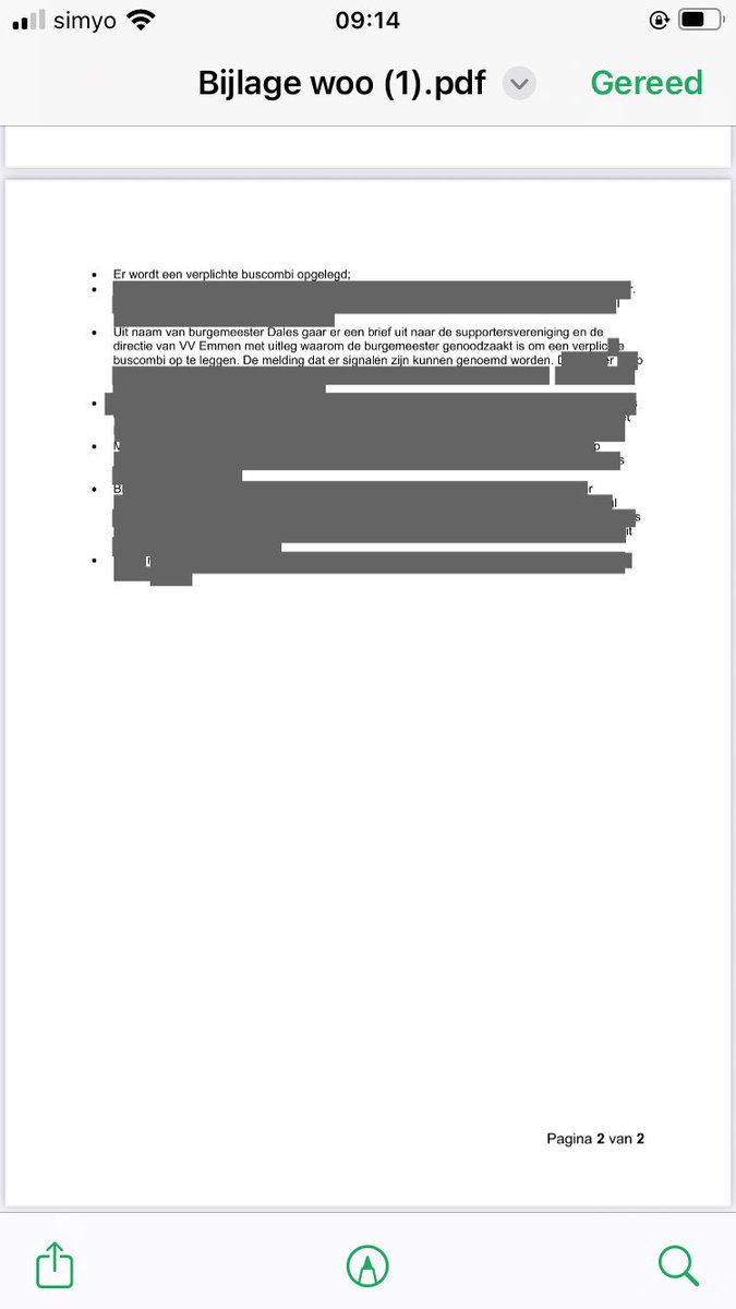 Onlangs hebben wij n.a.v. Telstar - Emmen een woo-verzoek ingediend bij de gemeente Velsen. Hier het resultaat: